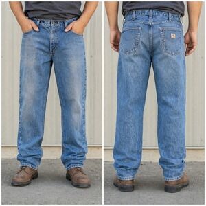 Carhartt FR Flame Resistant Relaxed Fit Jeans Blue Denim 36x32 FRB004 MDS HRC 2